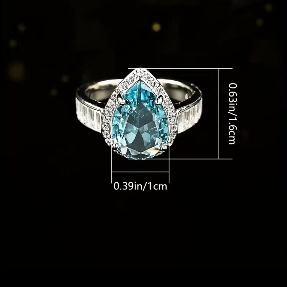 New 925 Silver Elegant Promise Jewelry  Ring - Picture 3 of 5